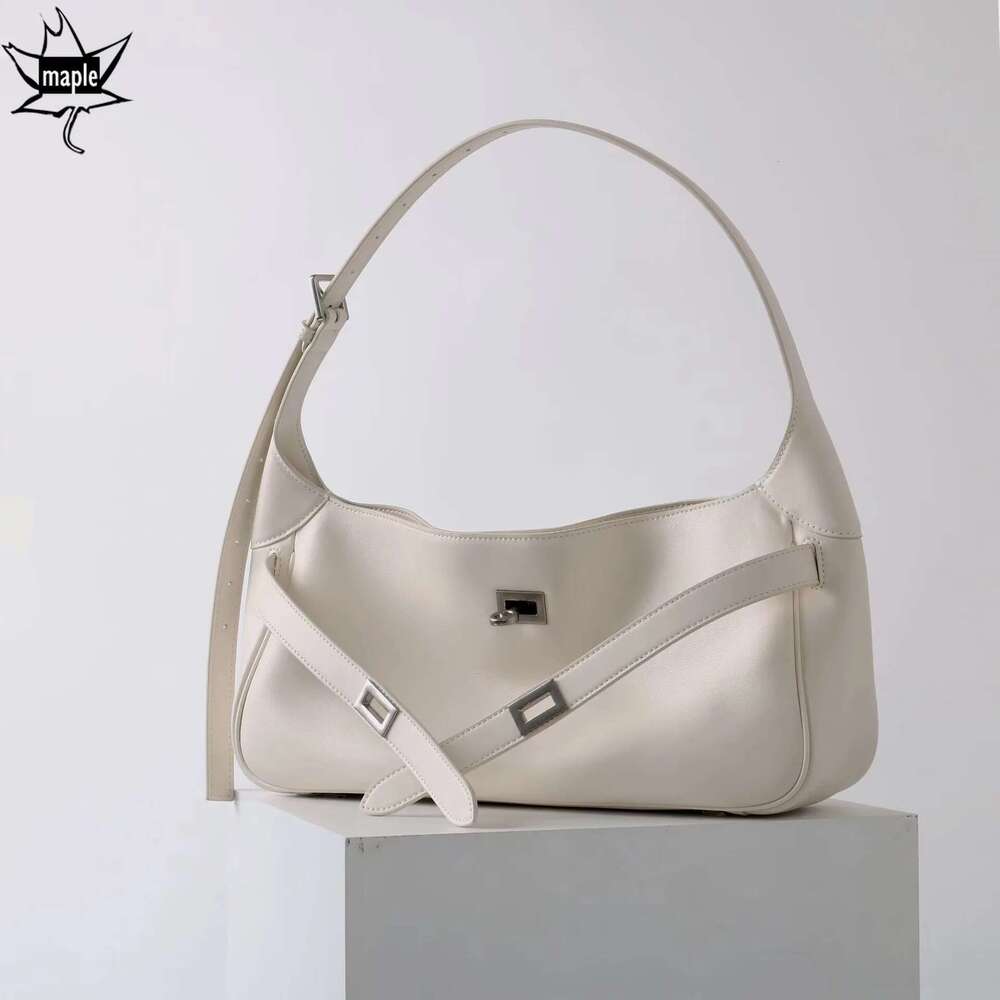 2025 New Ins Chic Design Stylish Black Tote Large Capacity Nappa Cow Leather Women Single Shoulder Bag High-End Ladies Handbag