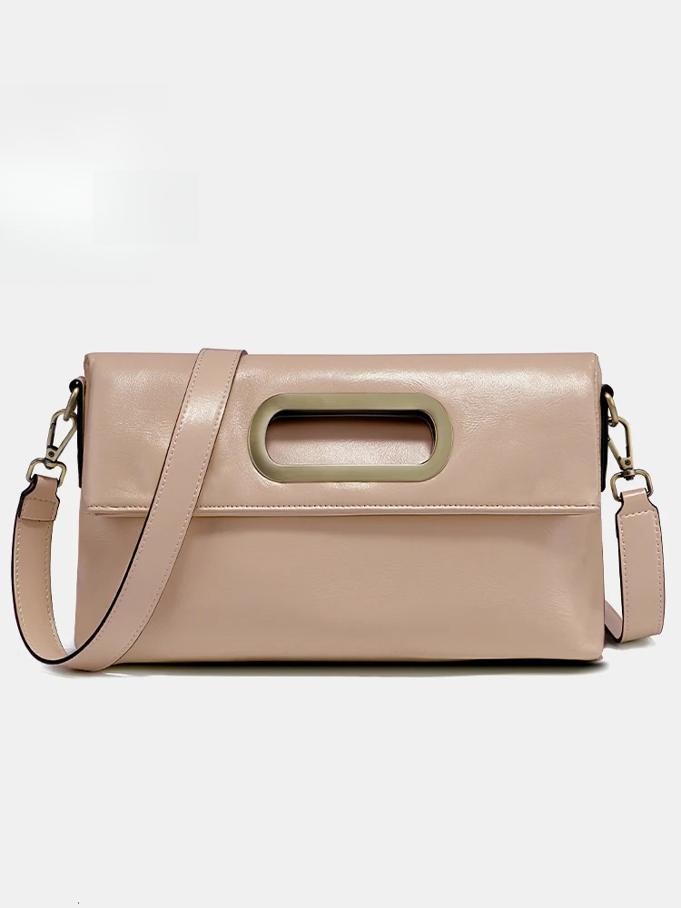 Zency Genuine Leather Vintage Designer Handbag For Women Large Capacity Shoulder New Brown Crossbody Tote Bag Purse 2025