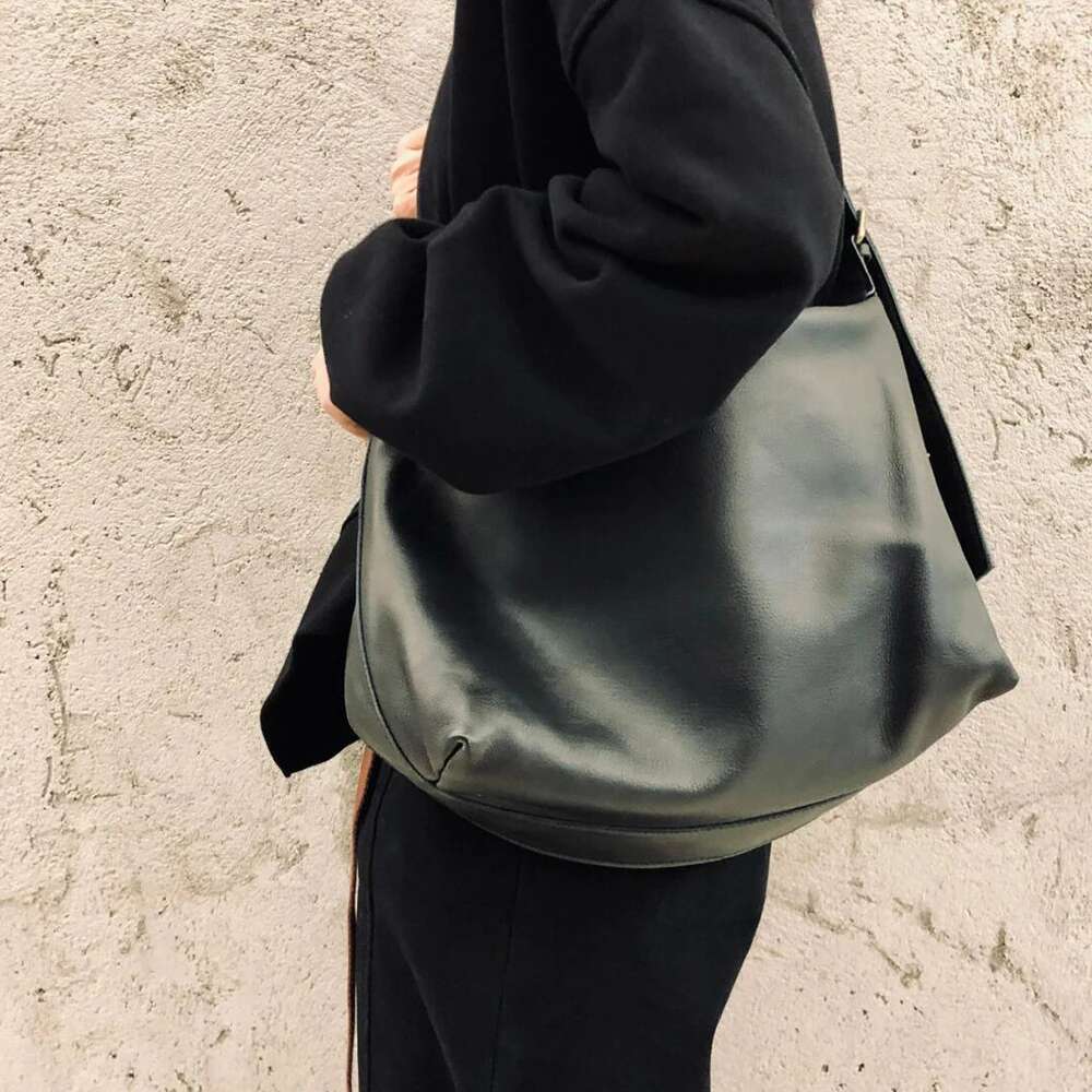 Leather Women Casual Shoulder 100% Natural Cowhide Large Capacity Shopper Big Soft Crossbody Bag Female Tote