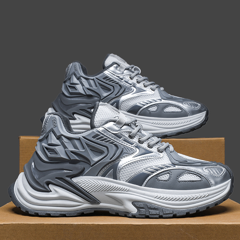 Men Sports Shoes Thick Sole Chunky Shoes Hot Sale Design Sense Versatile Multi Colors Free shipping