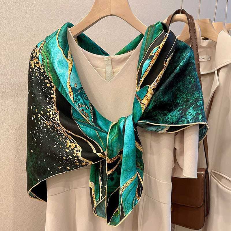 Liuli Ginkgo Hangzhou Silk Scarf Silk Womens Spring and Autumn Mulberry Silk Scarf Air Conditioned Shawl Korean Edition Square Scarf