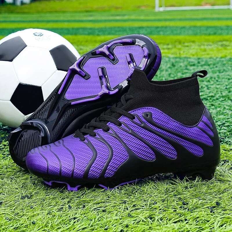 TF/FG Men Soccer Society Cleats Non Slip Shoes Outdoor Professional Studded Turf Comfortable Football Field Boots