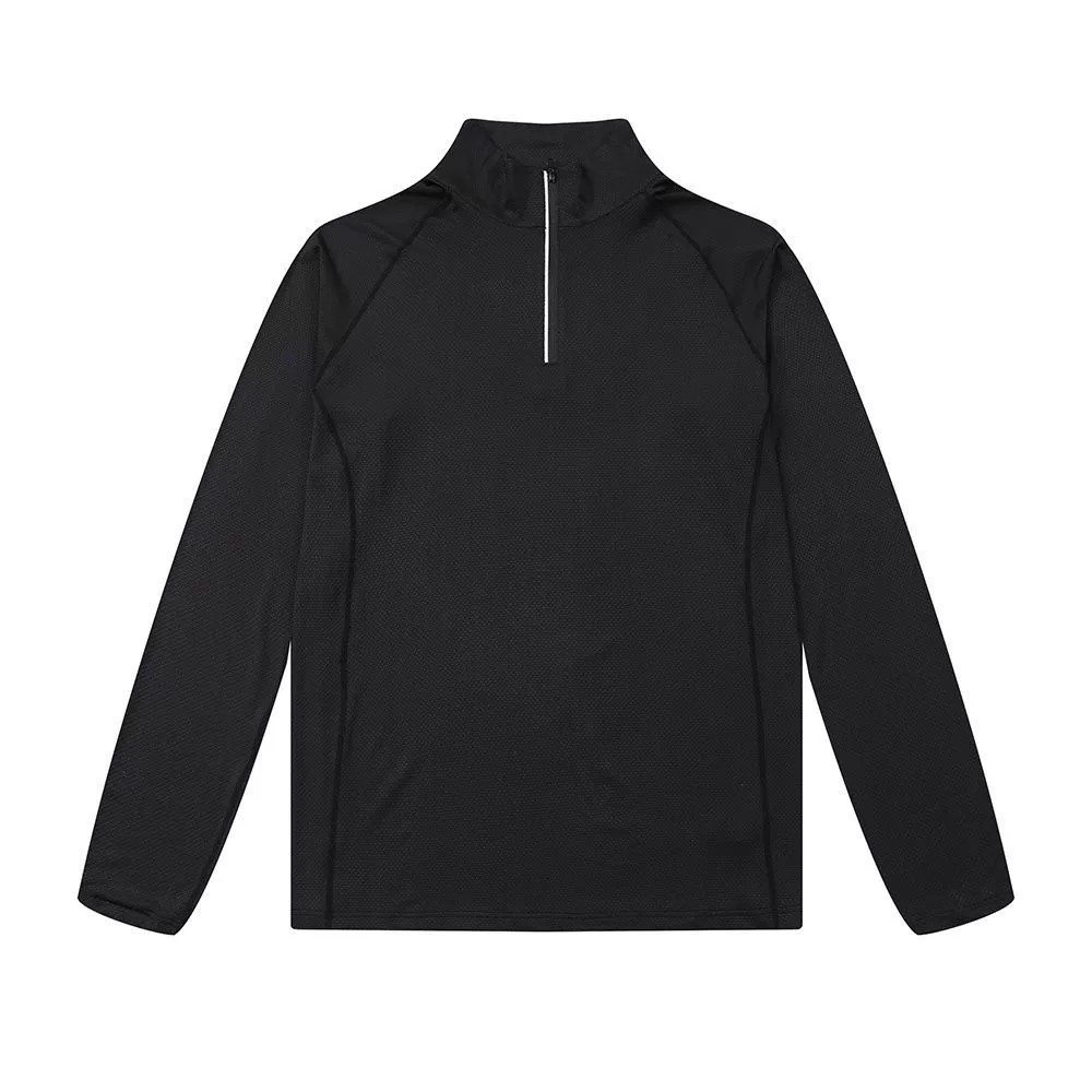 L-369 Men's Outdoor Long-Sleeve Sports Shirt - Quick-Dry, sports jacket for men, Breathable, Fitness Zipper Stand Collar Top for Autumn & Winter