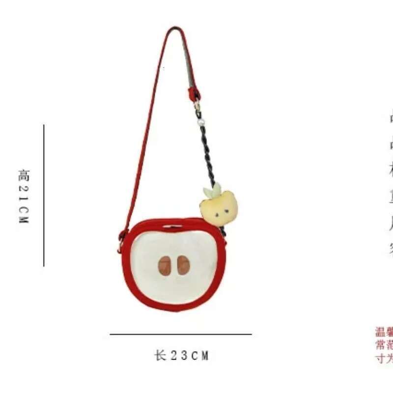 Original 2025 Fashionable Special Apple Pain Plush Bag Crossbody Baby Autumn Winter New Year Red Western Style