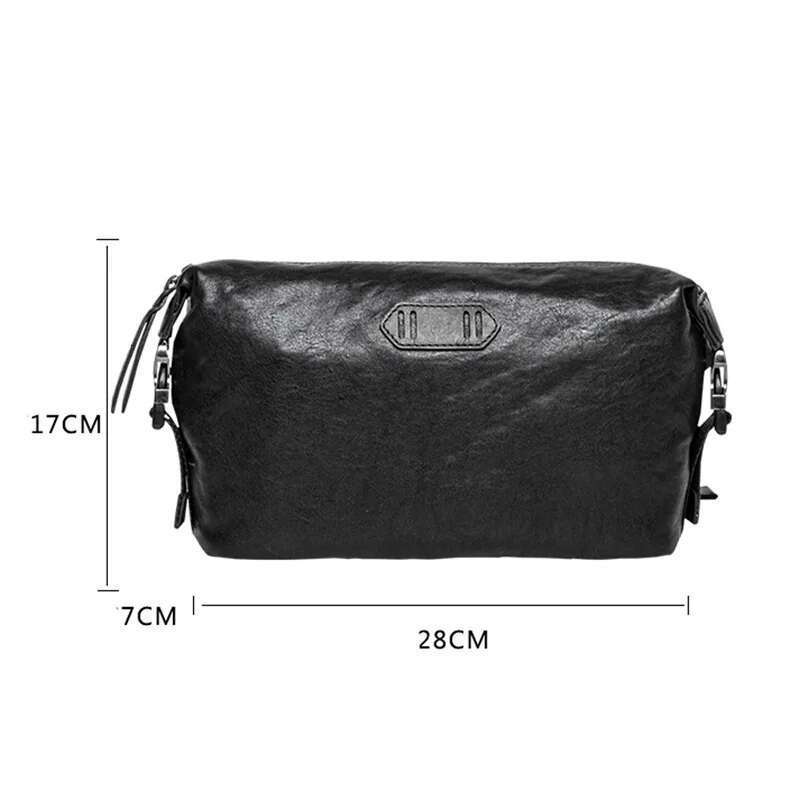 AETOO Leather Simple Men's Messenger Ins Tide Brand Boys Sports Backpack Cowhide Japanese Fashion Trend Shoulder Bag