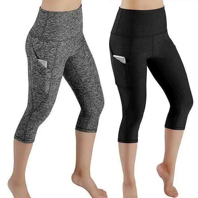 High Waist Seamless Sport Women Crop Yoga Pants Elastic S Gym Workout Leggings Girls Fiess Running Tights