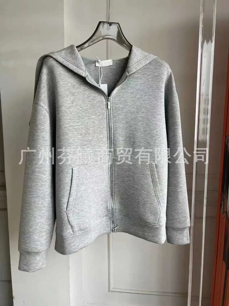 OVERSIZED HOODIE GREY Exaggerated hood Drop shoulders Large front pockets high fashion hoodies women new cotton sweatshirt