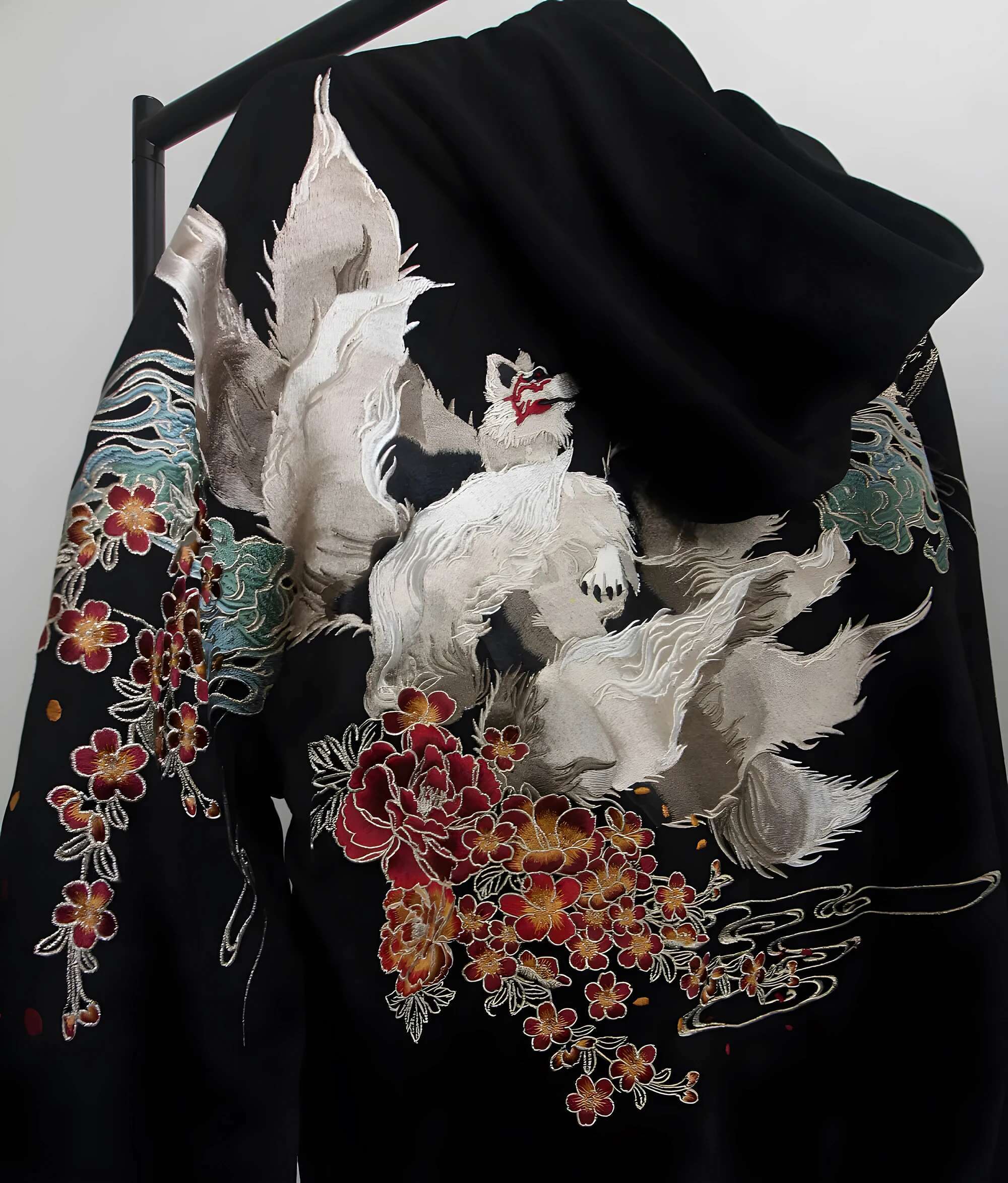 High Quality Embroidery Man Women Hoodies Haruku 100% Cotton Hooded Sweatshirts Autumn Long Sleeve Black Pullover Loose Tops