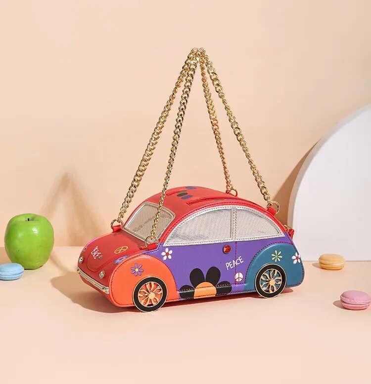 Vintage Car Style Bag Purses And Handbags For Women Ing Color Chain Shoulder Bags Party Clutch Female Designer Brand Totes