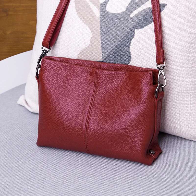 Genuine Women's Shoulder Bags For Women 2021 Fashion Ladies Crossbody Bag Female Cow Leather Flap Handbags