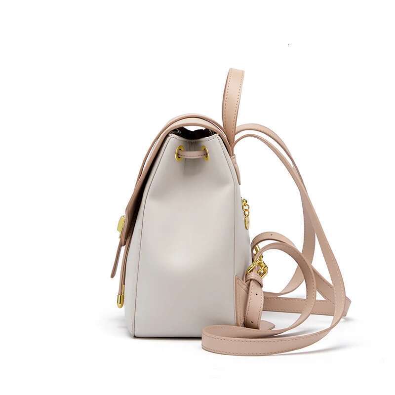 Women Fashion Cowhide 2022 Lady Business Leisure Backpack Female Casual School Bags Teenager Girls Bag