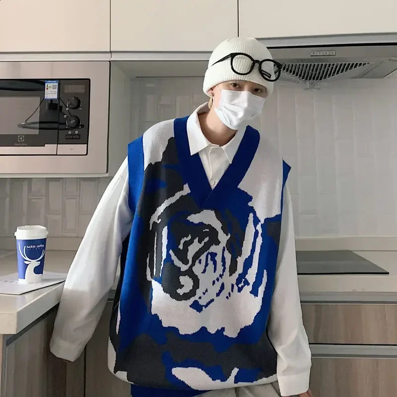 Mens outerwear mens clothing mens clothing mens clothing autumn and winter sleeveless elegant knitted vest 250210