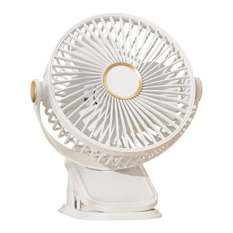 Light Clip Electric Fan USB Charging 4In1 Mini Handheld Fan Mult Night Light Clip Fan Student Dormitory Office Desktop Fan