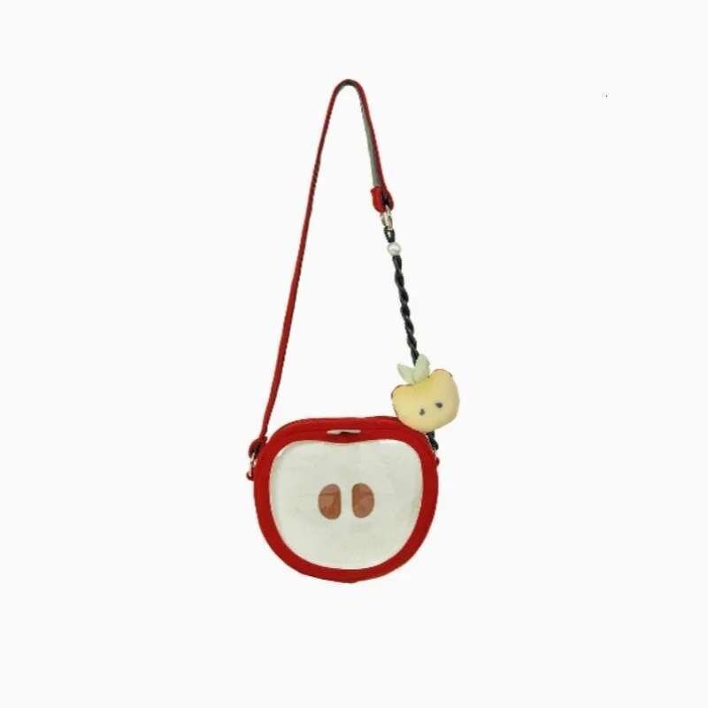 Original 2025 Fashionable Special Apple Pain Plush Bag Crossbody Baby Autumn Winter New Year Red Western Style