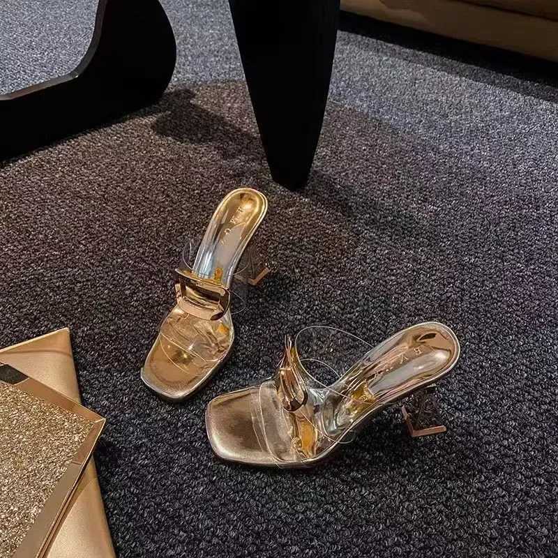 High H Wan Summer Cfortable Platform 2024 Dress Shoes Elegant Cofort Gold Jewelry Sandals Y250215