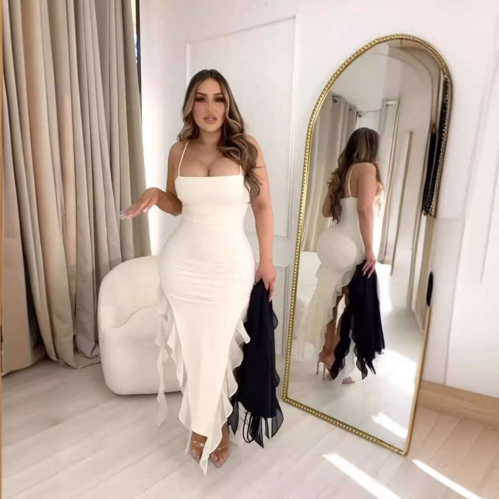 European and American style summer hot item suspender jellyfish mesh lace dress sexy spicy girl women's 2025 new casual fashion trend clothing