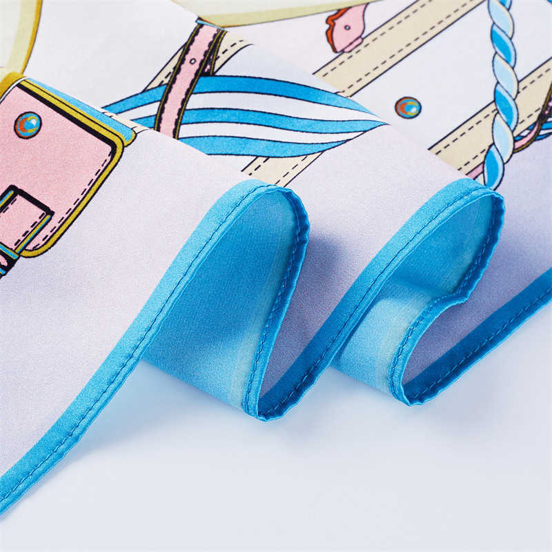 Summer 100% mulberry silk womens scarf beach sunscreen high-quality silk scarf square scarf womens 90cm diagonal shawl