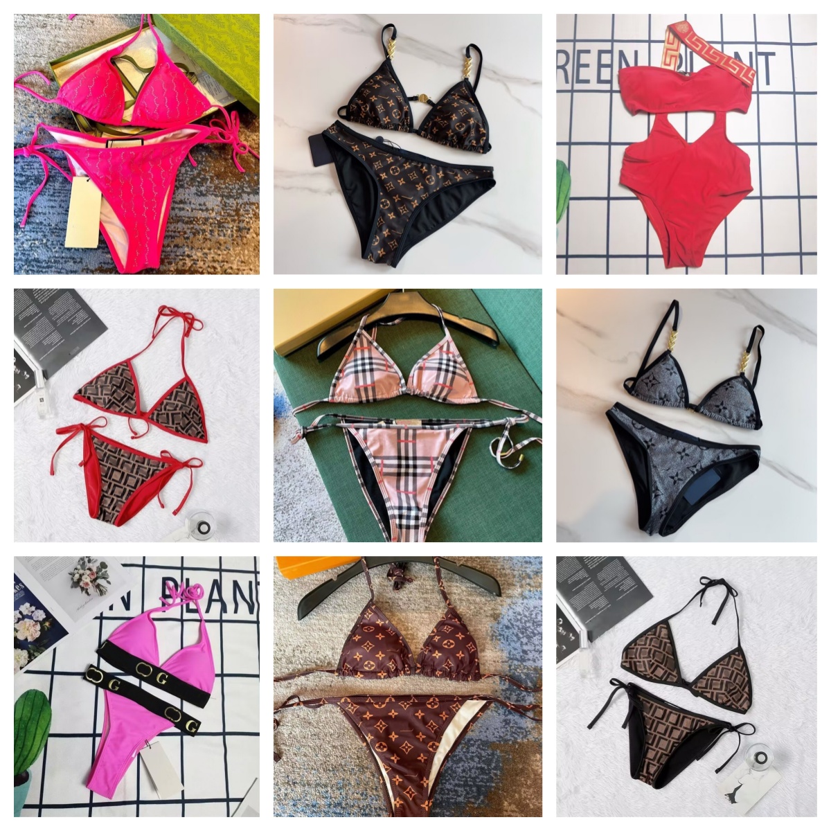 Designer Bikini Women Sexy Swimwear Summer Fashion Swimwear Monogram print short suit Thong Bra Beach Party suit High-end bikini pool party suit s-xl A20