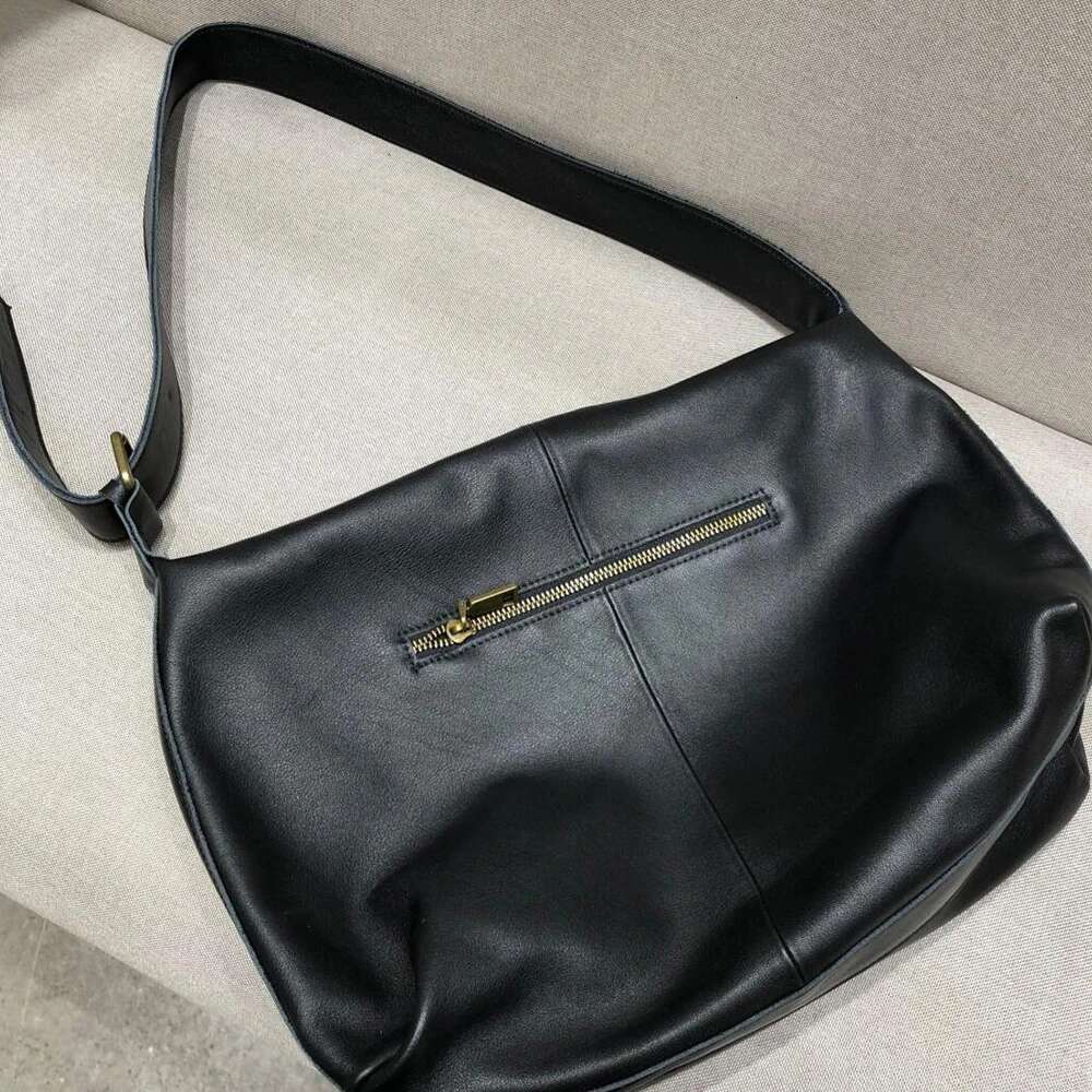 Leather Women Casual Shoulder 100% Natural Cowhide Large Capacity Shopper Big Soft Crossbody Bag Female Tote