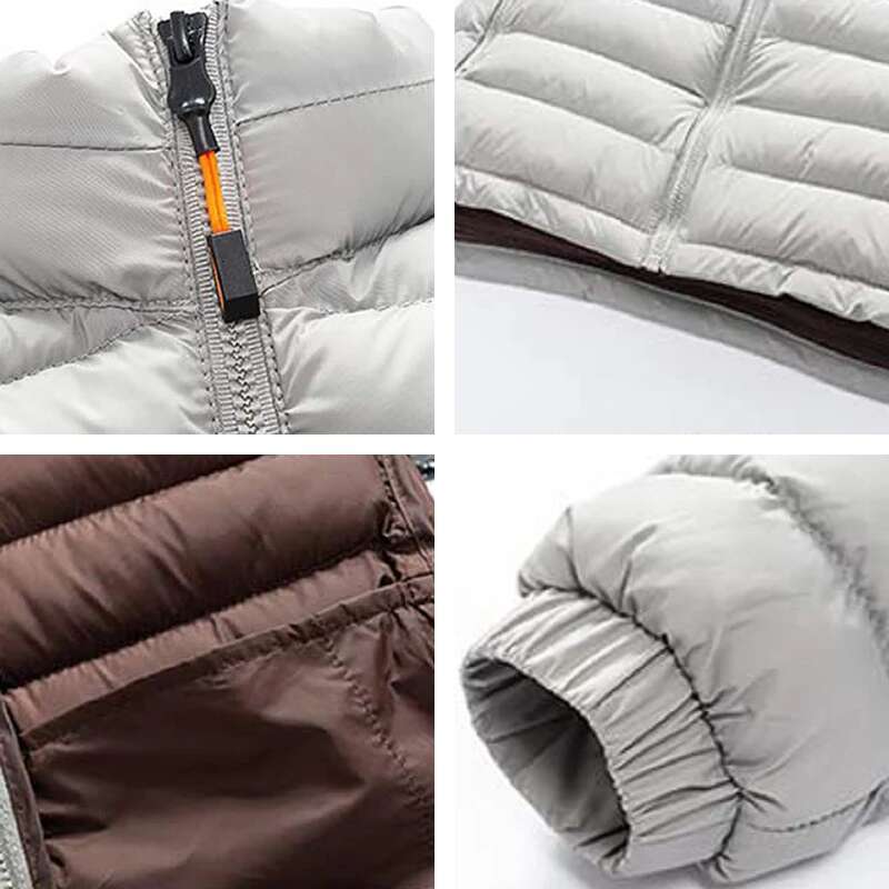2023 Winter New Men Fashion Warm Solid Thick Windproof Outwear Autumn Mens Casual Waterproof Parkas Jacket Coat Male