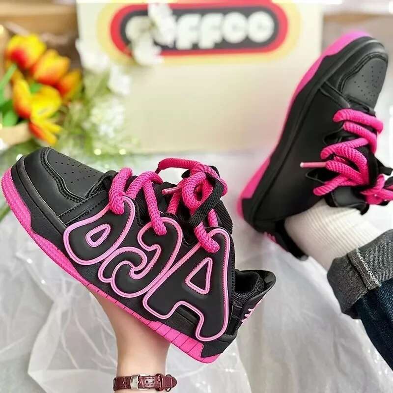 Women for Men Tennis Retro Star Y2K Punk Hip Hop Skateboard Fashion Male Sneakers Couple Out door Casual Sp