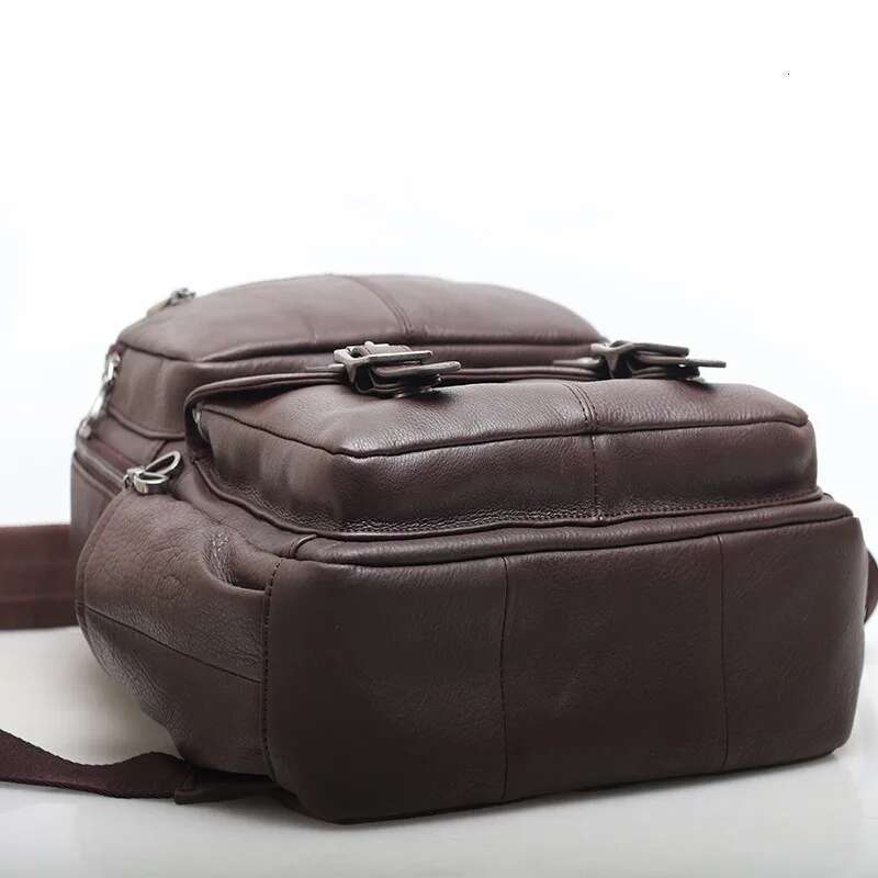 Zency Women's Stylish Genuine Leather Backpack Large Capacity Rucksack For Ladies New 2024 Trendy High End Laptop Back Pack Bags