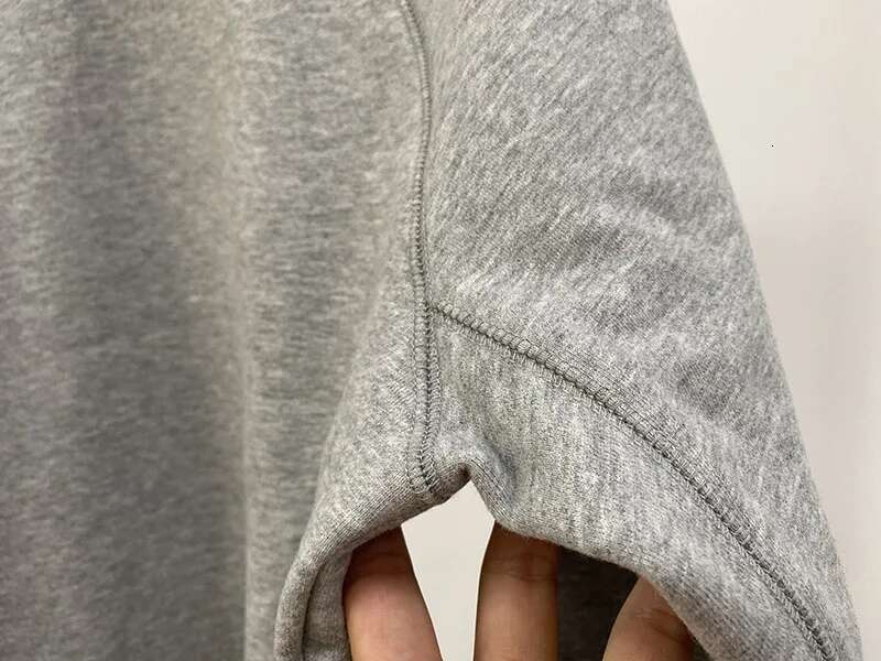 Women's grey Fleece Sweatshirt women Dia embellished Round Neck Long Sleeve Autumn winter sweatshirt female