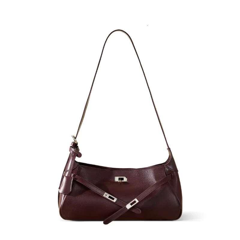 100% Genuine Leaher Women Baguette Bag Cowhide Underarm Shoulder Crossbody Fashion French Women's Bag Gift Genuine Leather Cartoon BagVoyage