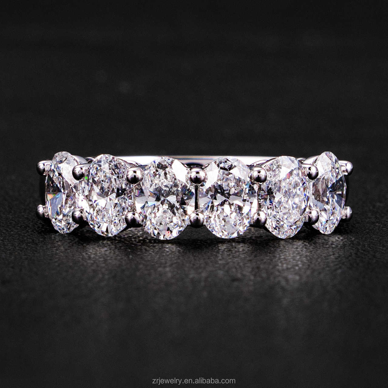 Gia IGI Certified Lab Grown Diamond 9K 14K 18K Pure Gold 3MM Round Band Ring Lab-Grown Diamond Ring