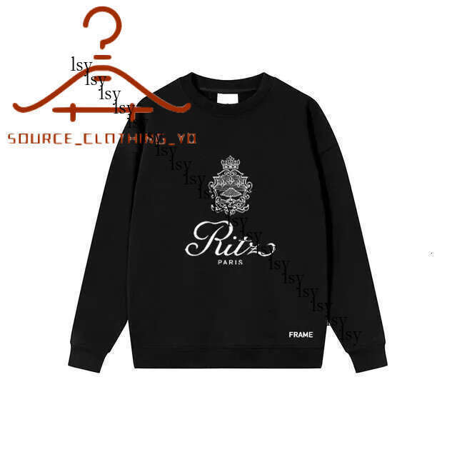 Hoodies Sweatshirts Frame X Ritz Hoodie Desinger Pullover Mens Hoody Womens Sweatshirt Hot Winter New Round Neck Chic Letter Print Design Loose Casu