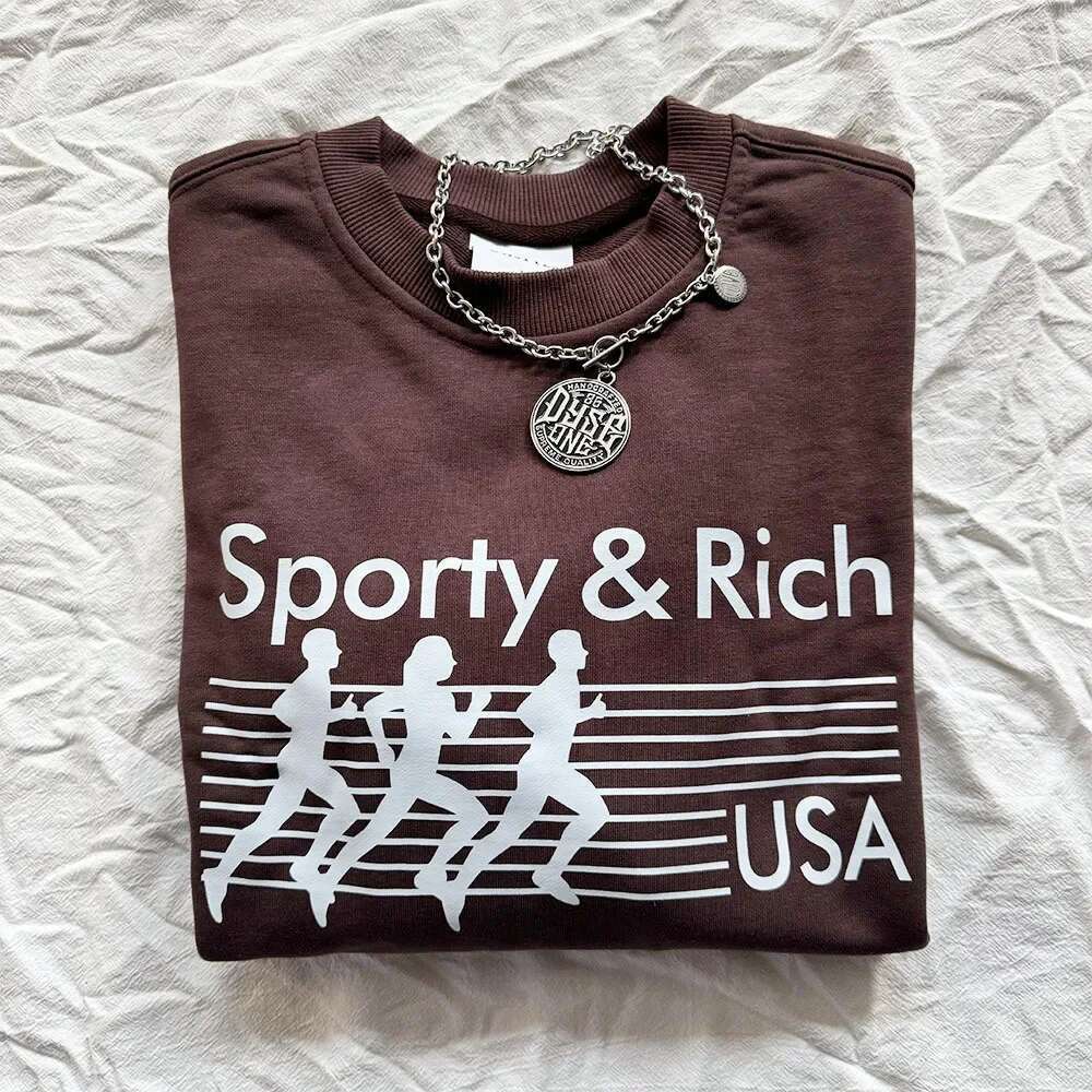 New Arrival American Vintage Style 90'ss Female Printed Cotton Crewneck Sweatshirt Long Sleeve Loose Street Fashion Y2K Pullover