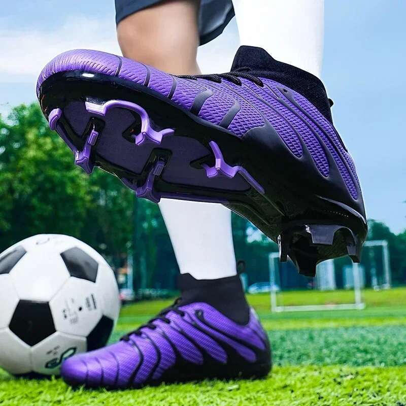 TF/FG Men Soccer Society Cleats Non Slip Shoes Outdoor Professional Studded Turf Comfortable Football Field Boots