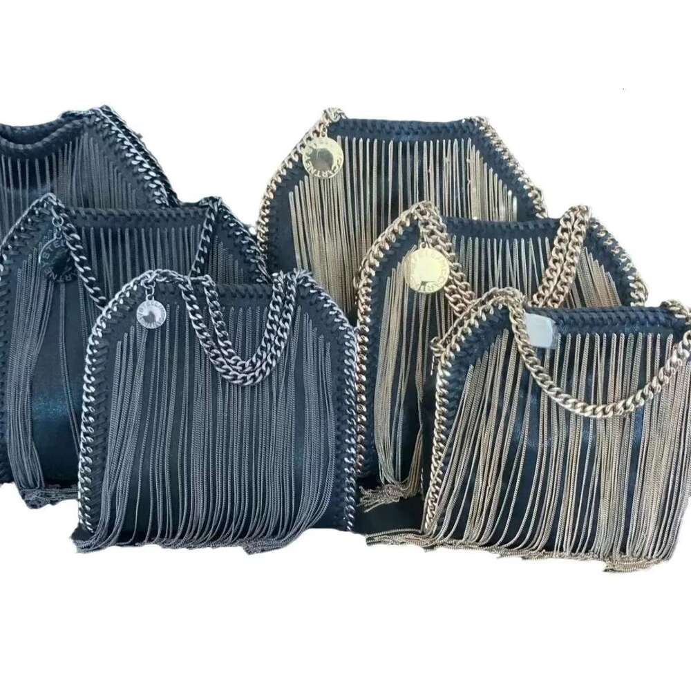 Fashionable European American Style Guangzhou Women's Crossbody Bag Stella Trendy Chain Handbag Simple Design Fringed Handbags