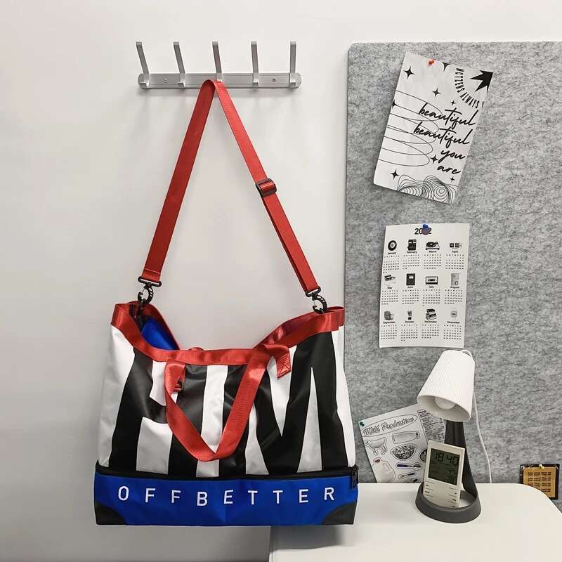 Trendy Fiess Men's And Women's Travel Large Capacity Handheld Crossbody Bag Short Distance Lage