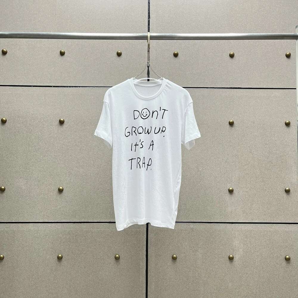 Letter Printed Round Neck Short Sleeve Women's T-Shirt Y2k Simple Commuter Casual Versatile Cotton Tees Tops 2024 Summer New