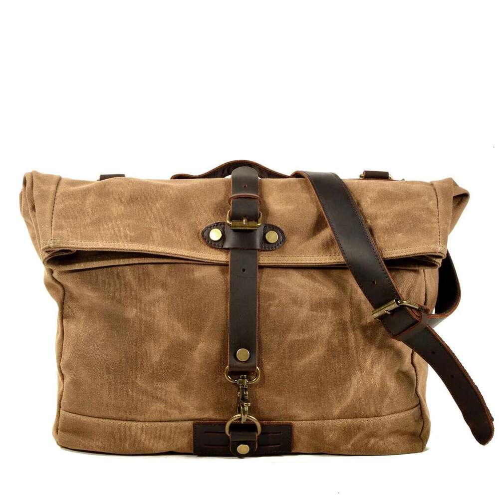 Retro Canvas Shoulder Street Simple Travel Oblique Backpack Trend Messenger Casual Men's Bag