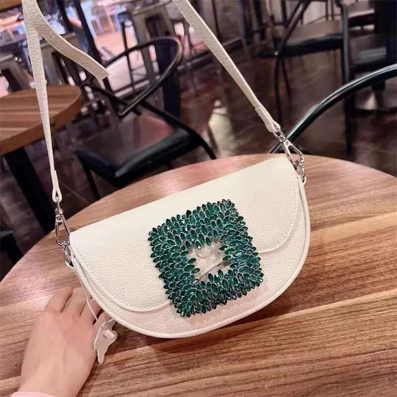 Autumn New Crystal Shiny Dias Women Fashion Handbag Genuine Leather Cowhide Shoulder Messenger Bag Lady Female Purse