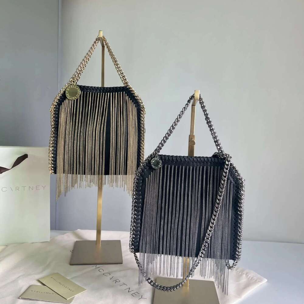 Fashionable European American Style Guangzhou Women's Crossbody Bag Stella Trendy Chain Handbag Simple Design Fringed Handbags