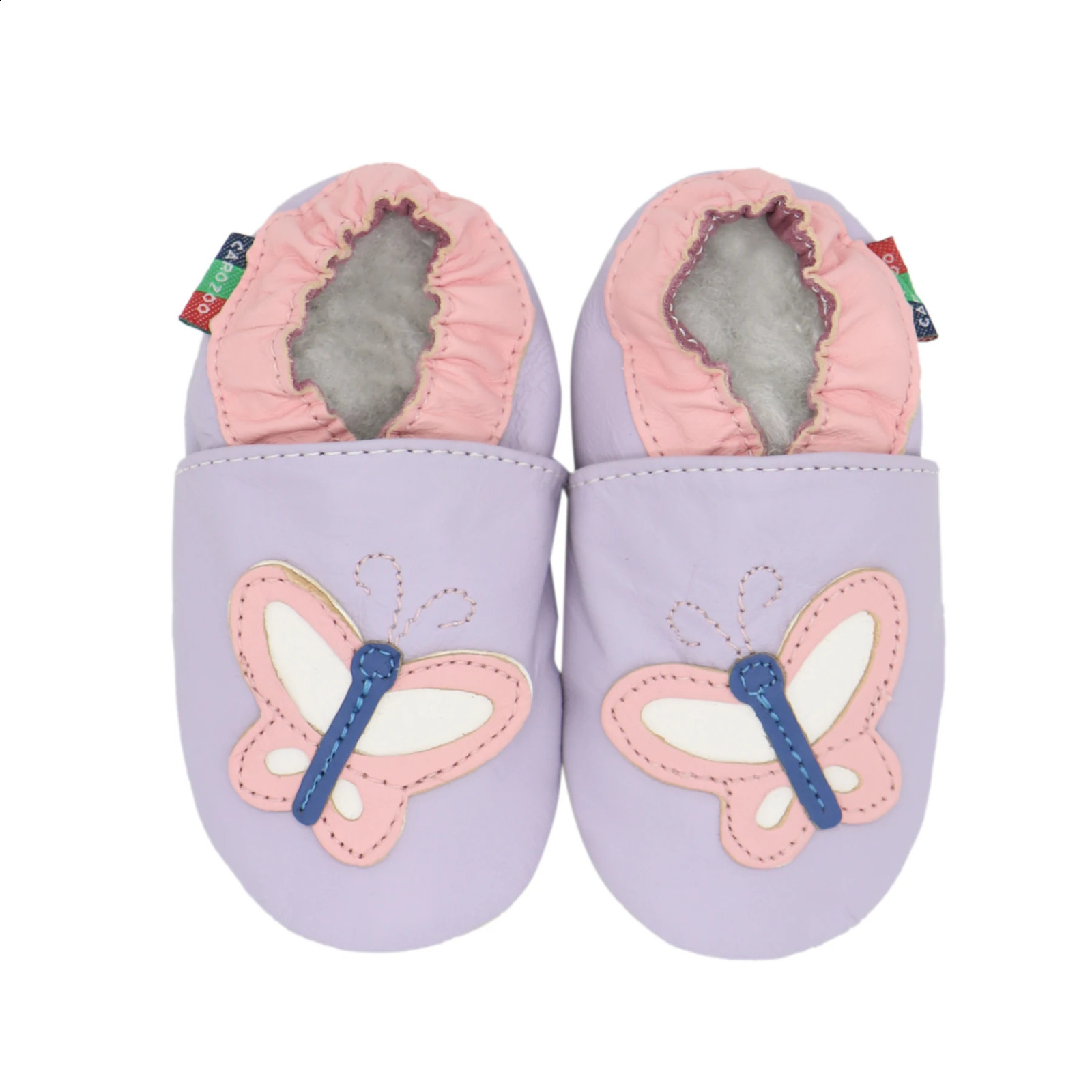 003Carozoo Sheepskin Leather Soft Sole Baby Shoes Toddler Slippers Up To 4 Years First Walker 250214