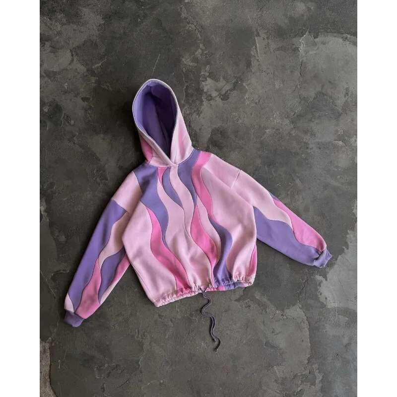 Fashion New Oversized Patchwork Hoodies Men and Women Haruku Hip hop Y2k Clothes Punk Goth Anime Hoodie Loose Streetwear