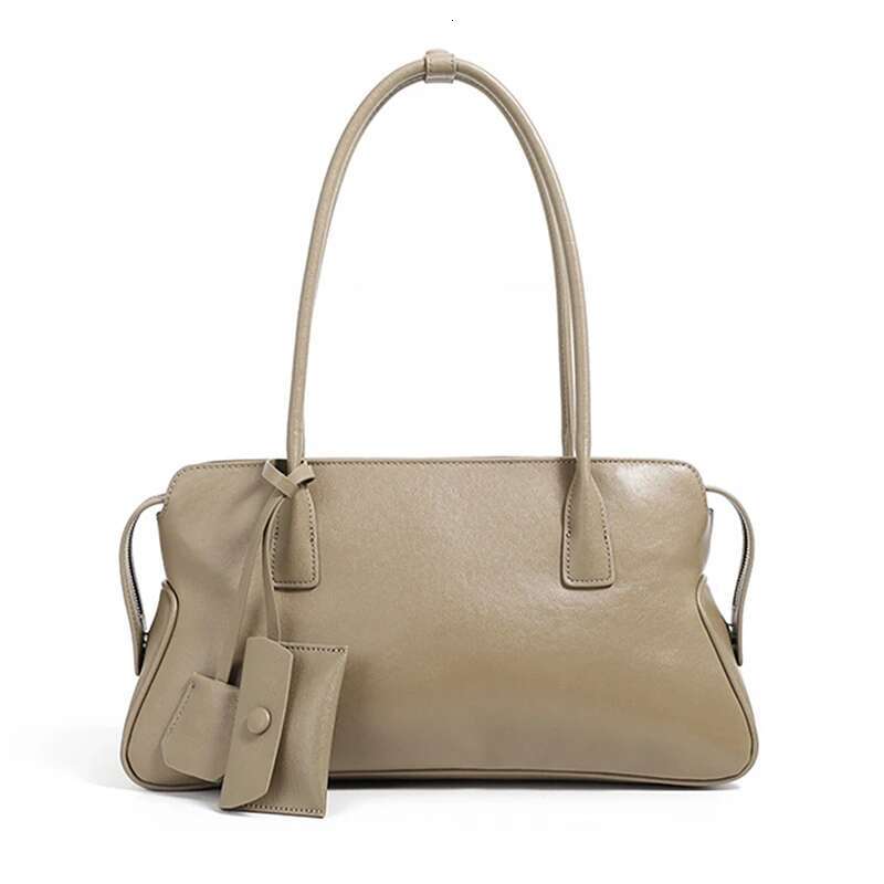 Burminsa Cowhide Genuine Leather Underarm Shoulder Bags For Women Designer Top Handle Bowg Tote Ladies Handbags Genuine Leather Cartoon BagVoyage