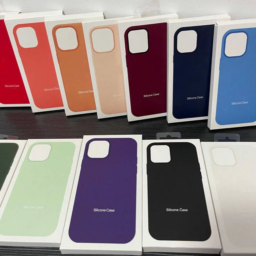 Liquid silicone Magnetic iPhone Case for iPhone 16 15 Pro Max 14 Plus Compatible with Mag Cases and retail package Pop-up animation