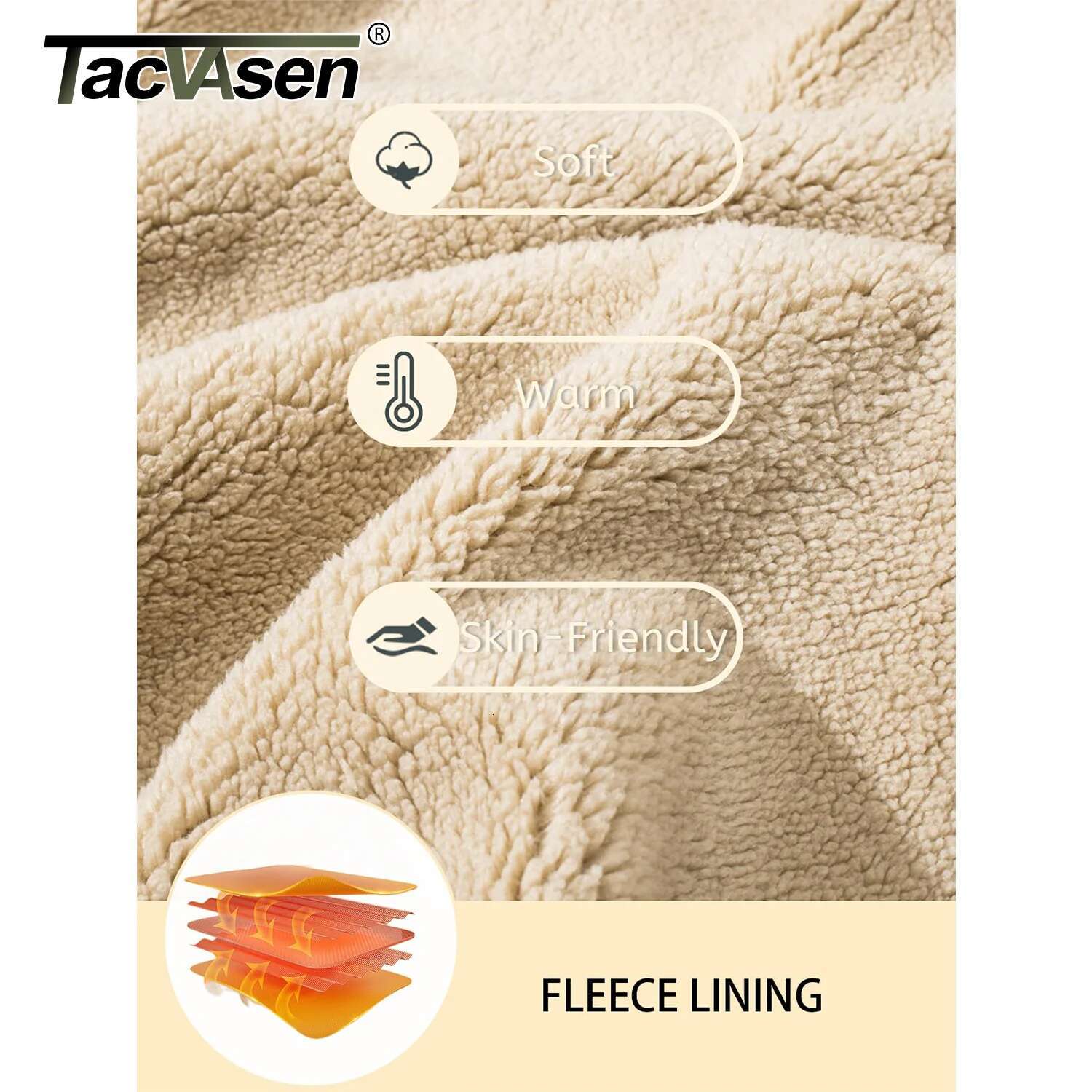 TACVASEN Fleece ing Winter Hoodie Mens Sherpa Jackets Windproof Full Zip Warm Coats Climbing Hooded Casual Outwear Sportswear