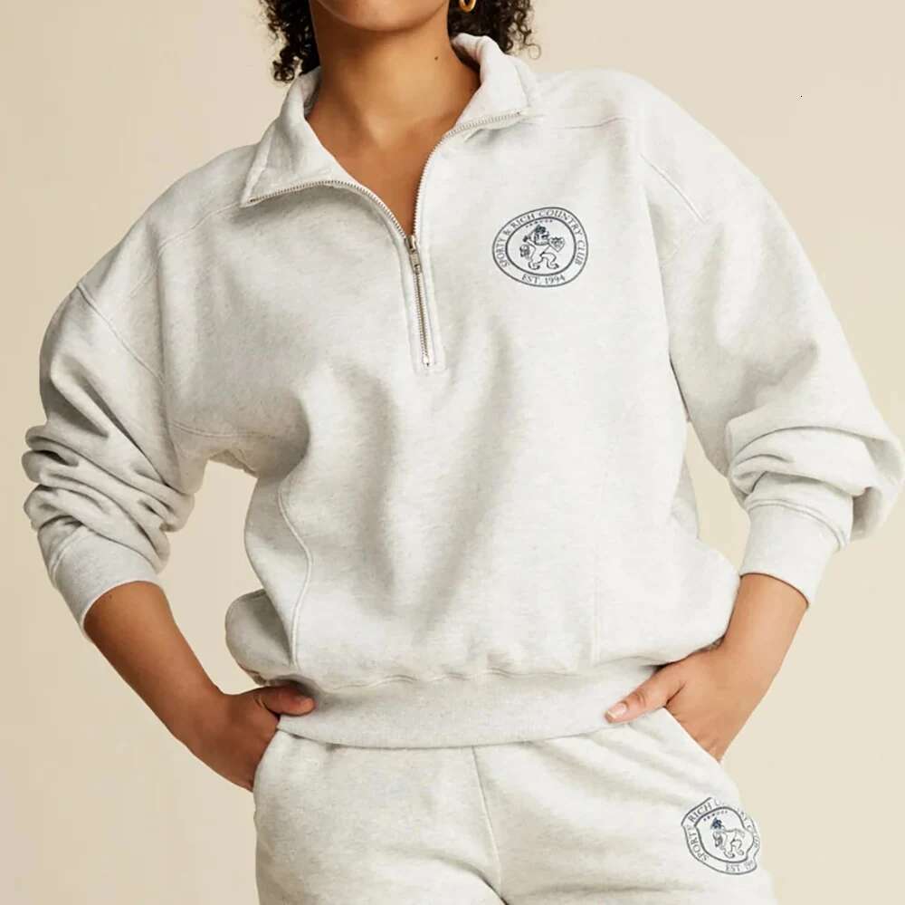 5W242 Club Letter Graphic Print Sweatshirt Women Turn-Down Collar Long Sleeve Sporty Female Pullover Vintage Casual Lady Top