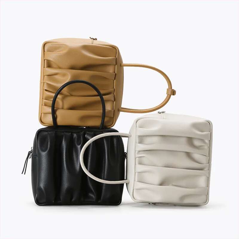 2025 New Women Leather Purses And Handbags Fold Brand