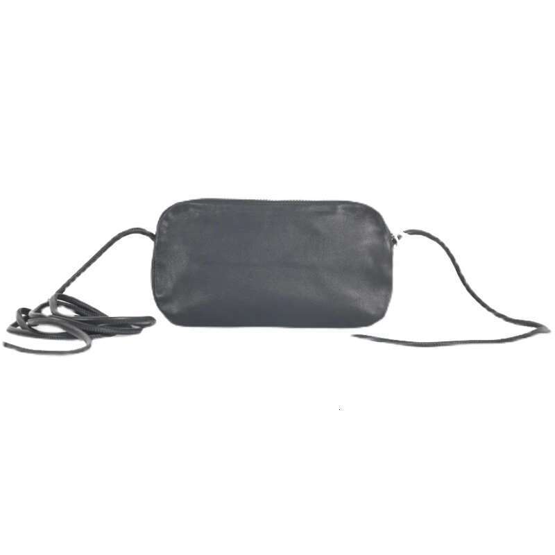 Mini Satchels Genuine Leather Handmade Messenger Crossbody Pack Cowhide Cell Phone Unisex Travel Passport Bag