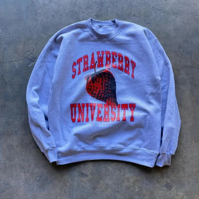 Hip hop Harajuku oversized long sleeve top men and women street retro trend sweatshirt Goth Korean fashion letter print pullover 250214