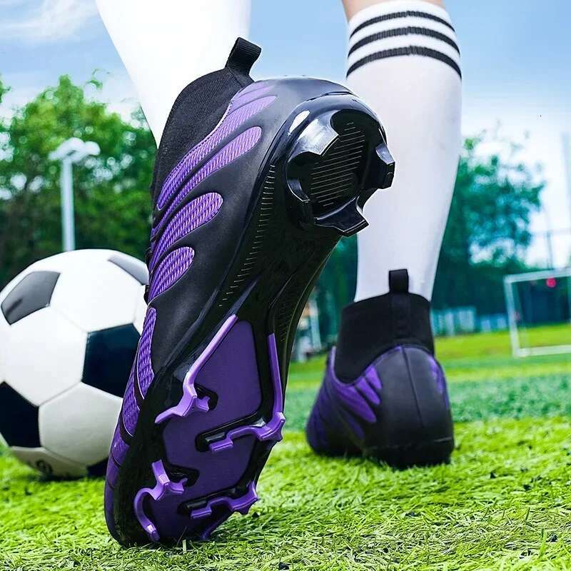 TF/FG Men Soccer Society Cleats Non Slip Shoes Outdoor Professional Studded Turf Comfortable Football Field Boots