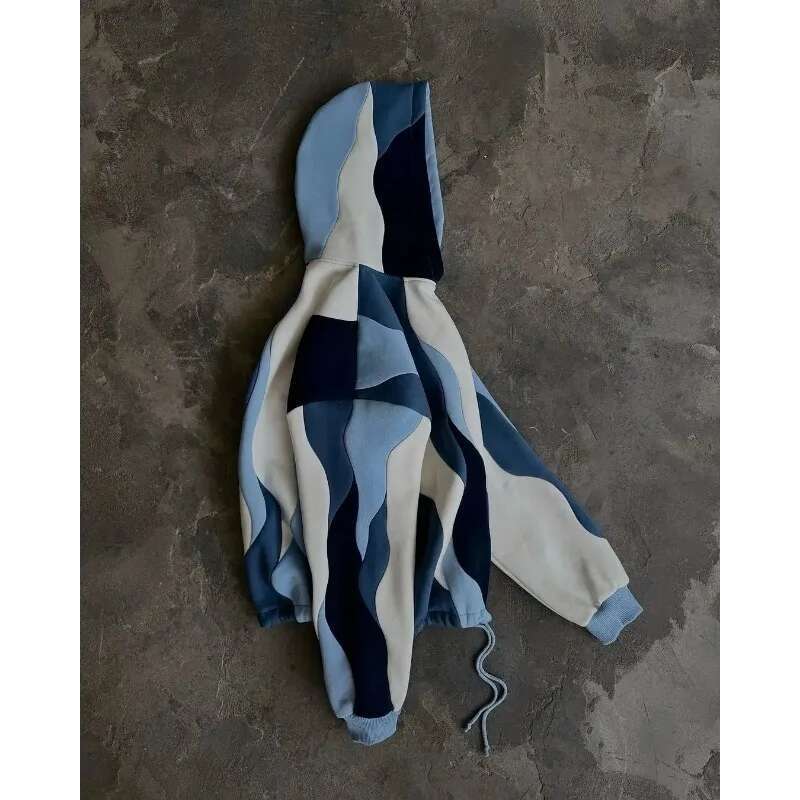 Fashion New Oversized Patchwork Hoodies Men and Women Haruku Hip hop Y2k Clothes Punk Goth Anime Hoodie Loose Streetwear