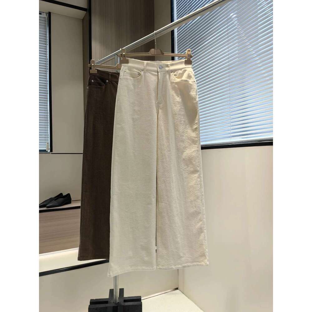 24 Autumn And Winter New Women's Casual Corduroy Trousers Lean Straight Pants